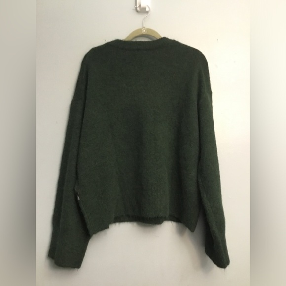 Calvin Klein Deep Green Crew Neck Sweater - Picture 8 of 15